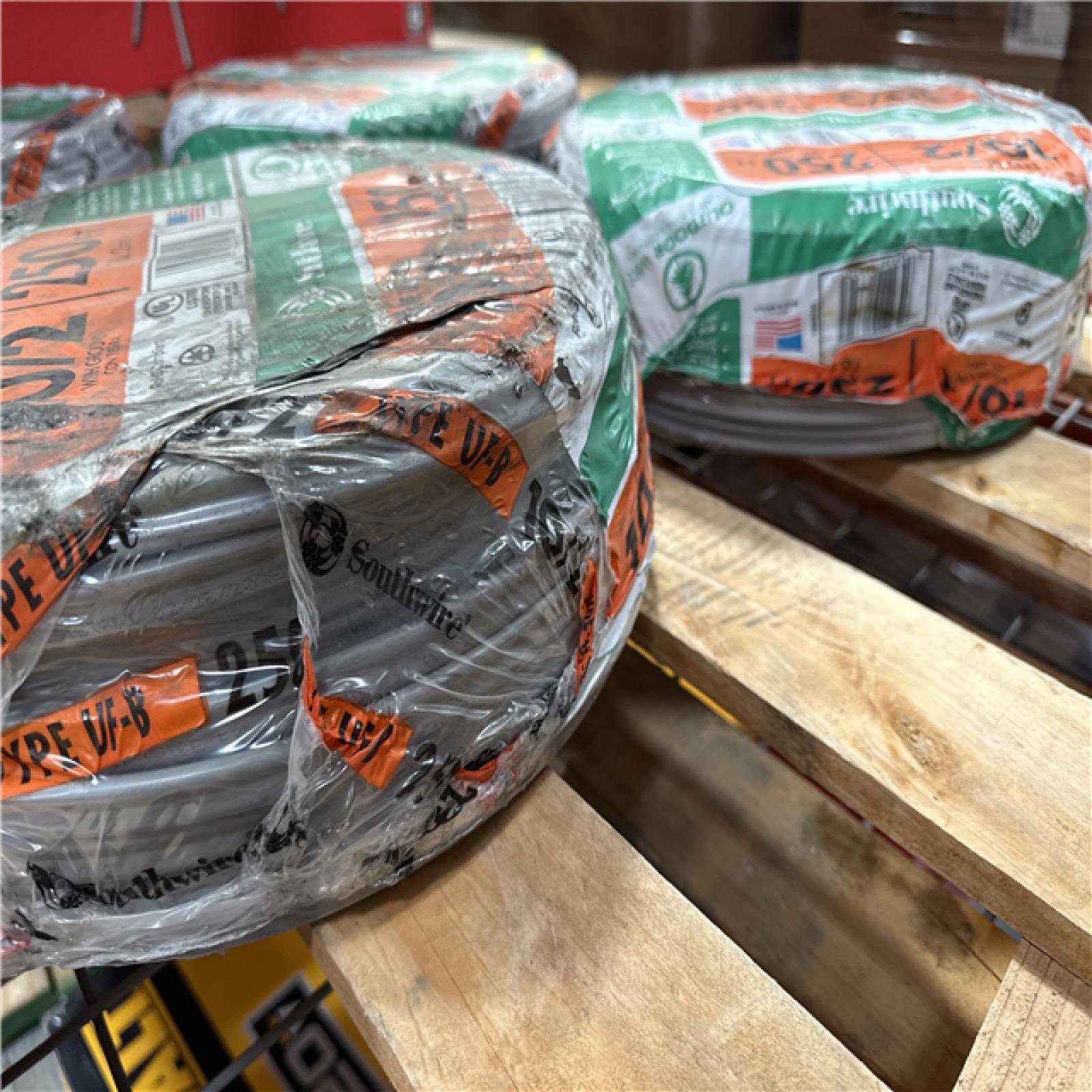 California AS-IS Southwire Outdoor Wire Type UF-B 10/2  250 Ft (4 Units)