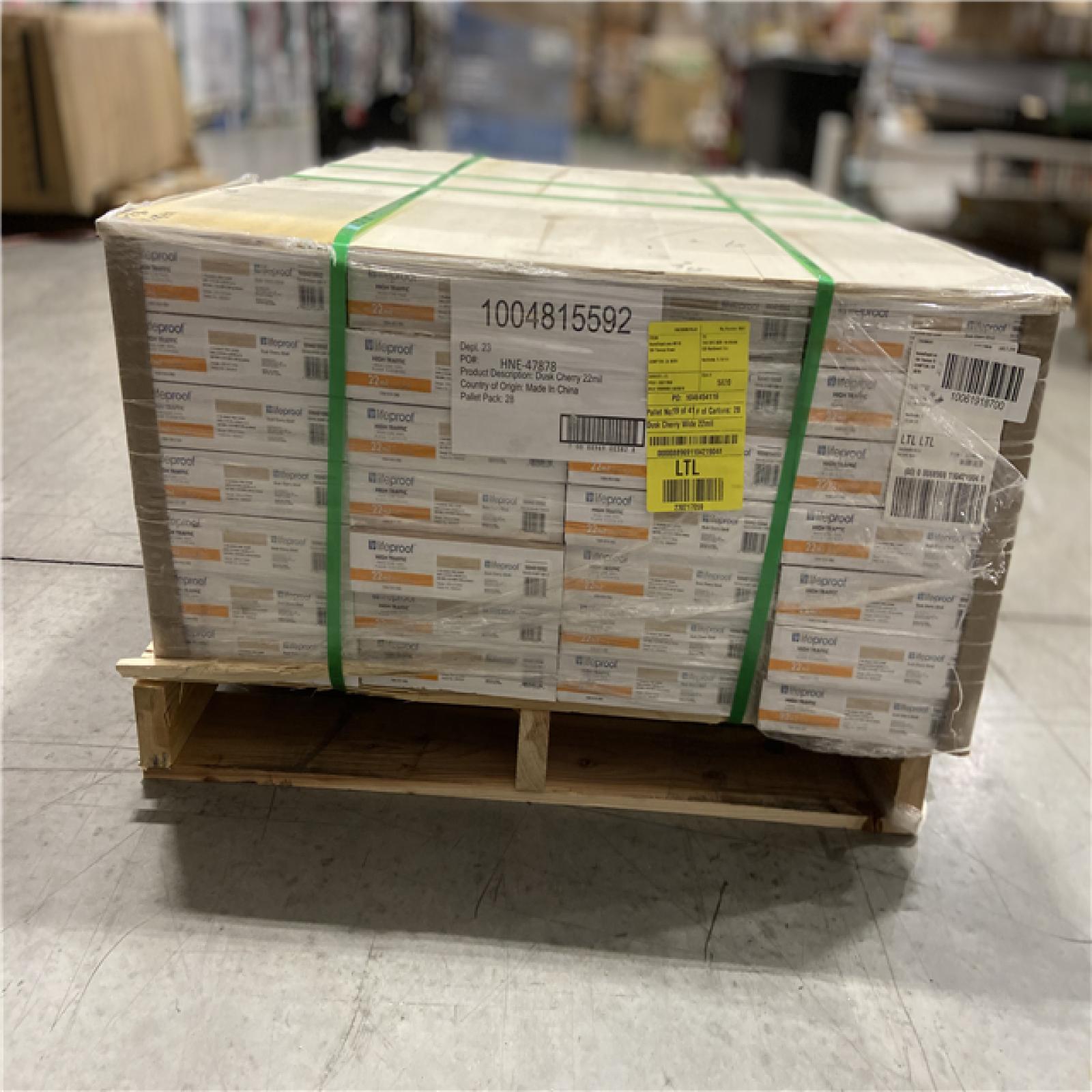 DALLAS LOCATION - Lifeproof Dusk Cherry 22 MIL x 8.7 in. W x 48 in. L Click Lock Waterproof Luxury Vinyl Plank Flooring (20.1 sqft/case) - 28 UNITS