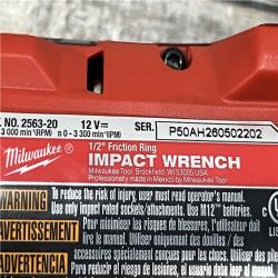 AS-IS Milwaukee FUEL 12V Lithium-Ion Brushless Cordless Stubby 1/2 in. Impact Wrench (Tool-Only)
