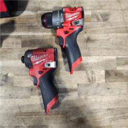 HOUSTON LOCATION - AS-IS Milwaukee 3497-22 12V Brushless Hammer Drill and Impact Driver Combo Kit
