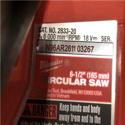 AS-IS - Milwaukee FUEL 18V Lithium-Ion Brushless Cordless 6-1/2 in. Circular Saw (Tool-Only)