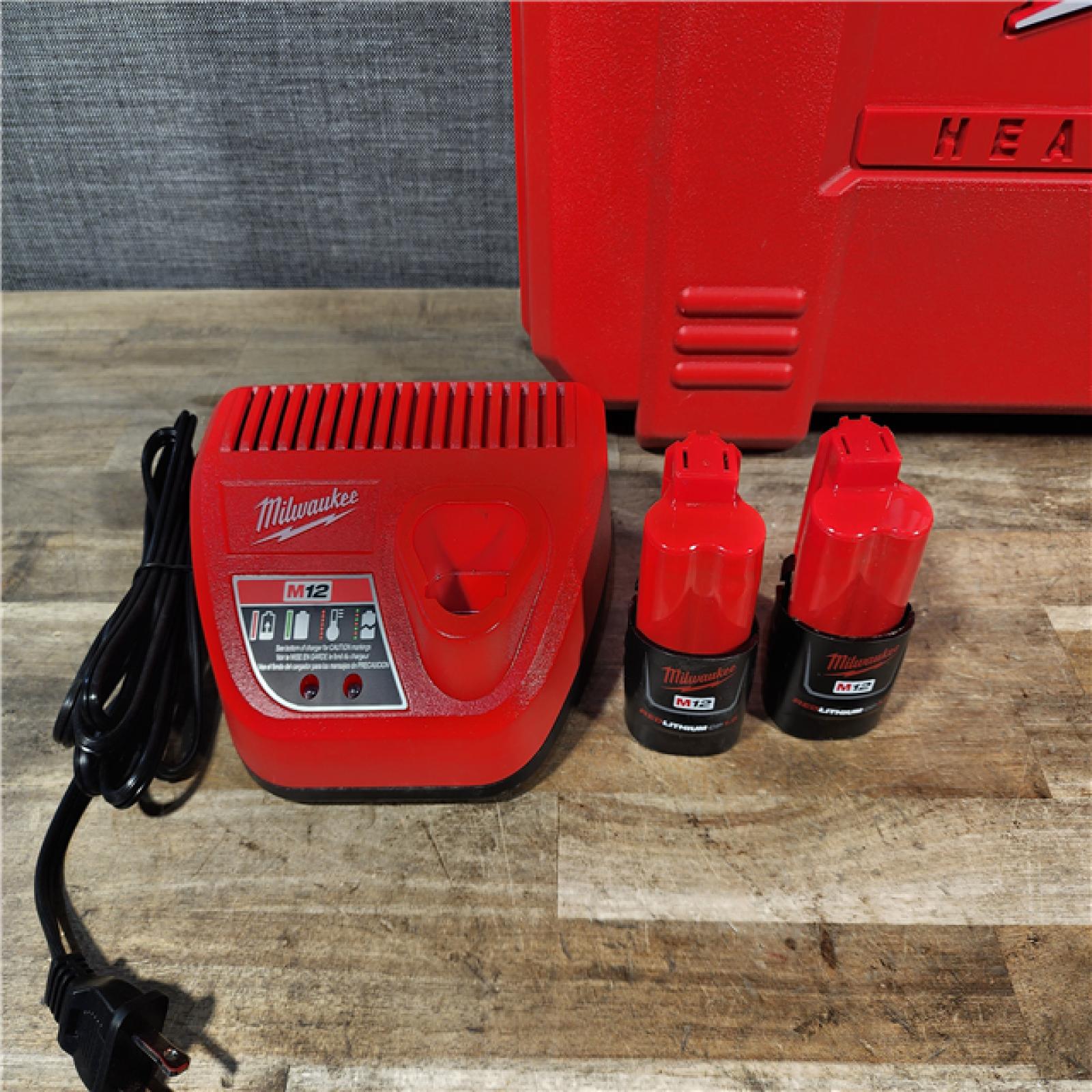 HOUSTON LOCATION - AS-IS M12 12-Volt Lithium-Ion Force Logic Cordless Press Tool Kit (3 Jaws Included) with Two 1.5 Ah Battery and Hard Case