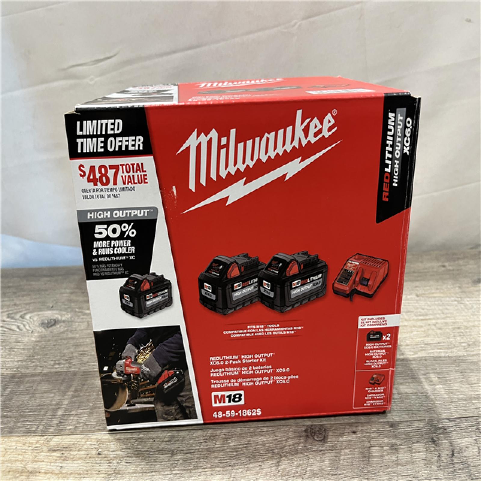 NEW - Milwaukee 18-Volt Lithium-Ion High Output Starter Kit