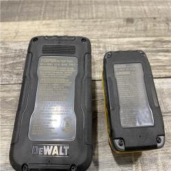 AS-IS DEWALT 20V MAX XR POWERSTACK Lithium-Ion Battery Starter Kit with 5.0Ah and 1.7Ah Batteries and Charger