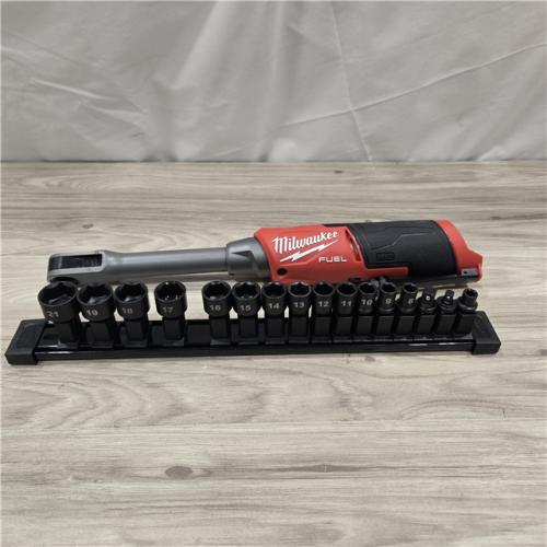 AS-IS Milwaukee M12 FUEL INSIDER Extended Reach Box Ratchet (Tool-Only)