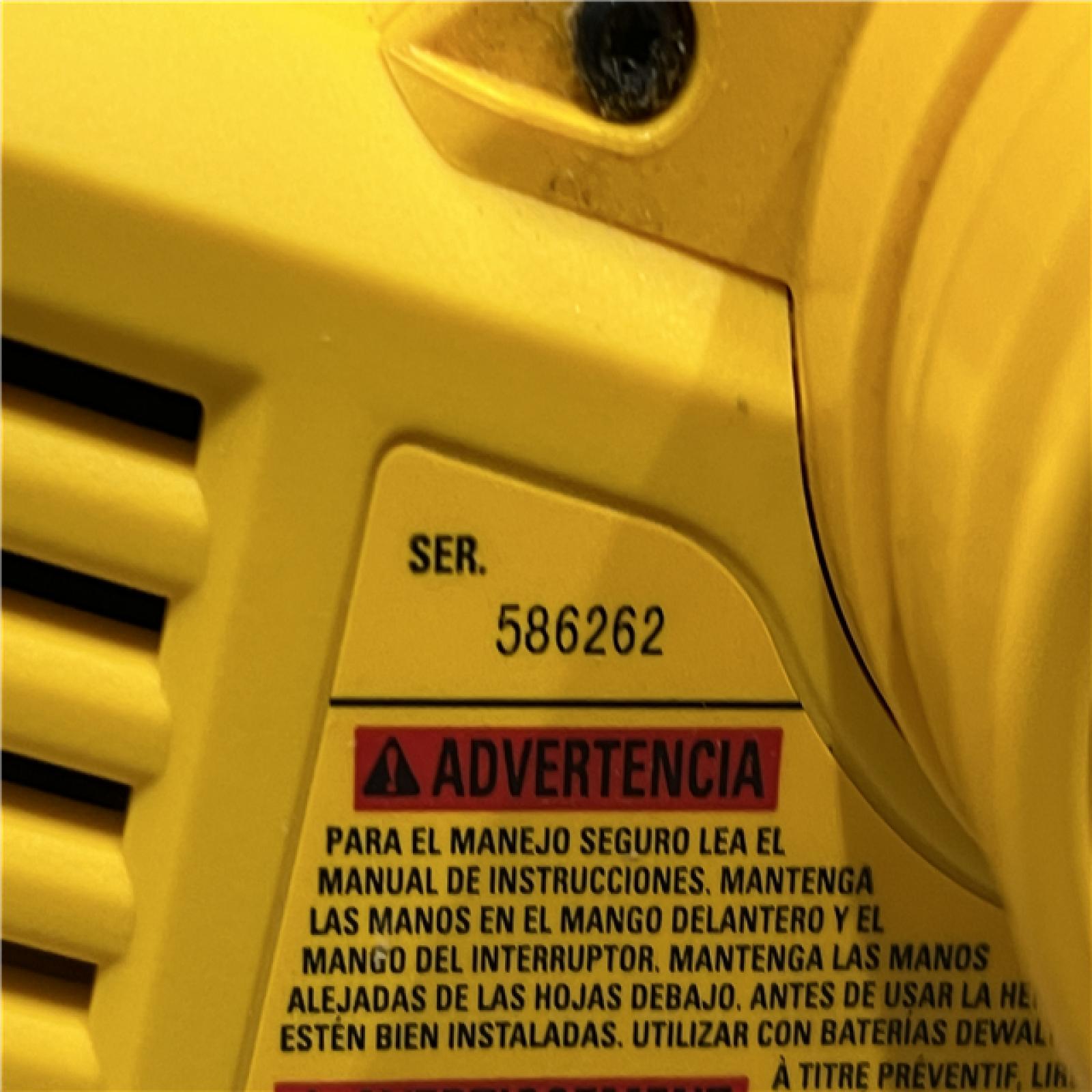 AS-IS DEWALT 20V MAX XR Cordless Brushless 3-1/4 in. Planer (Tool Only)