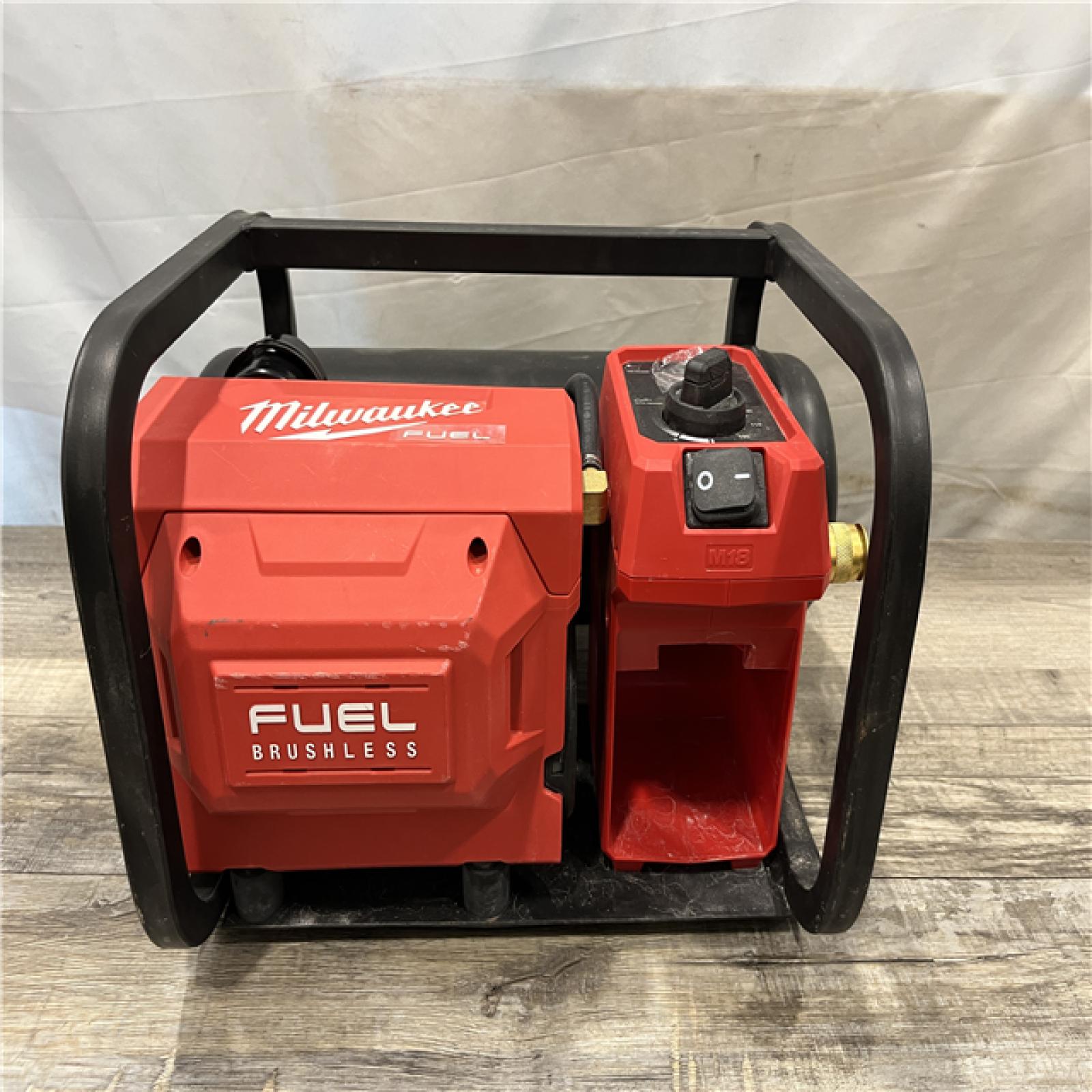 AS-IS Milwaukee FUEL 18-Volt Lithium-Ion Brushless Cordless 2 Gal. Electric Compact Quiet Compressor (Tool-Only)