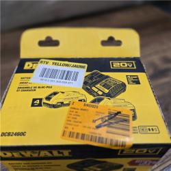 AS-IS DEWALT 20V MAX Lithium-Ion 6.0Ah and 4.0Ah Battery and Charger Starter Kit