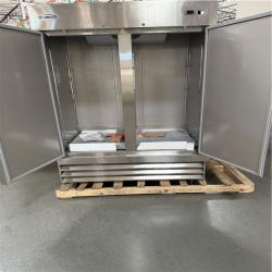 California AS-IS Koolmore 47 cu. ft. Commercial 2 Solid Door Refrigerator in Stainless Steel