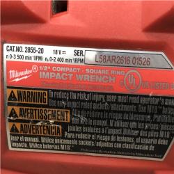 AS-IS Milwaukee FUEL GEN-3 18V Lithium-Ion Brushless Cordless 1/2 in. Compact Impact Wrench with Friction Ring (Tool-Only)