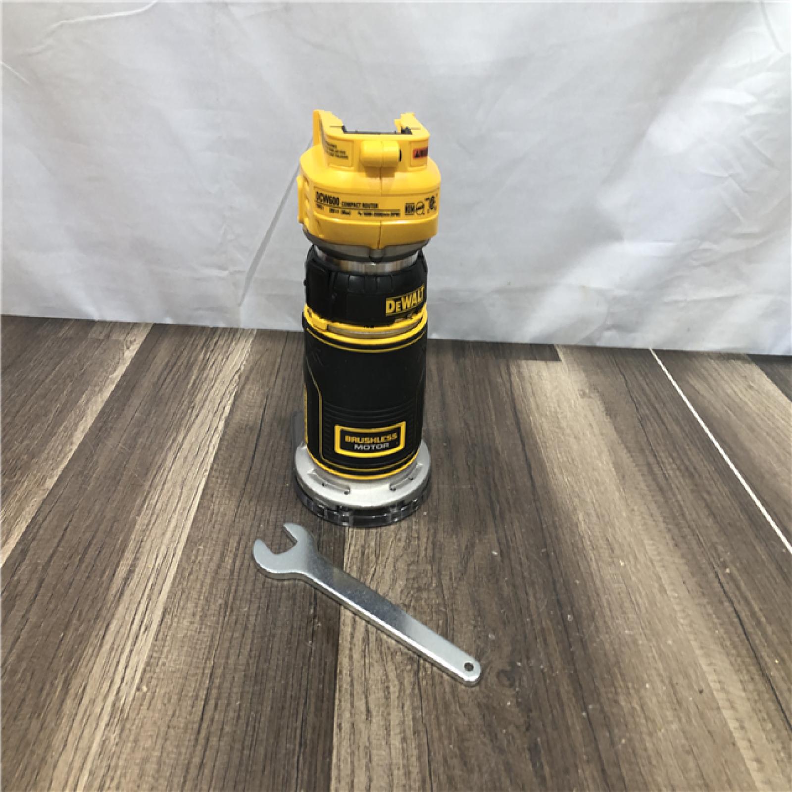AS-IS DEWALT 20V MAX XR Cordless Brushless Fixed Base Compact Router (Tool Only)