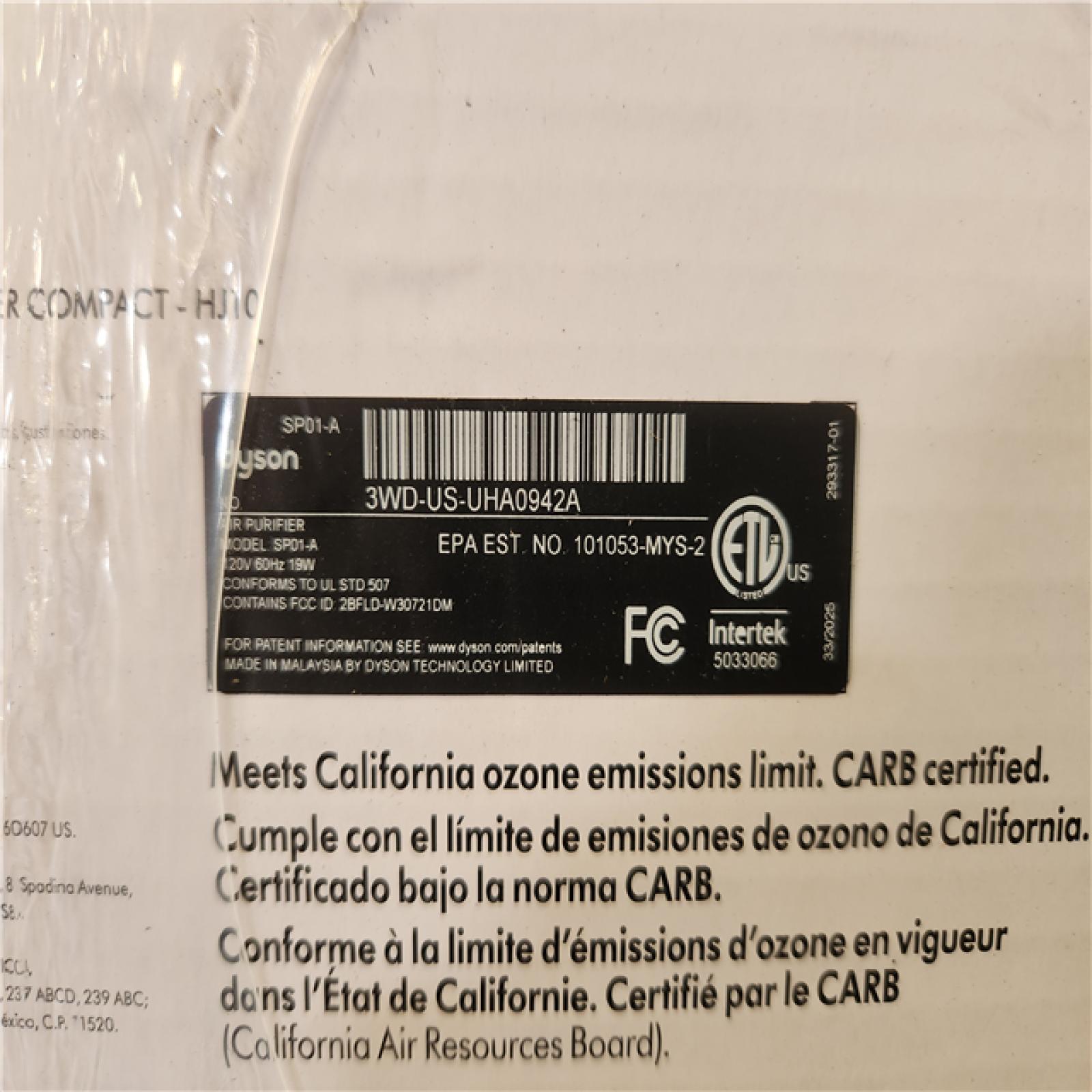 Phoenix NEW Dyson 203 sq. ft. HEPA and Activated Carbon Purifier in Black with intelligent purification (SEALED)