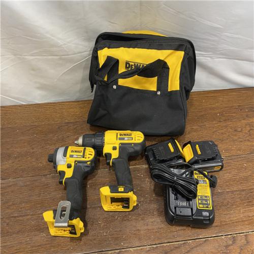 AS-IS DeWALTA® 20V MAX Cordless Drill Driver/Impact Driver Combo Kit 1.3 Ah Lithium Ion
