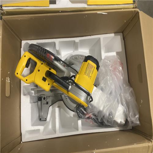 Dallas Location - As-Is DEWALT 15 Amp Corded 12 in. Double Bevel Sliding Compound Miter Saw