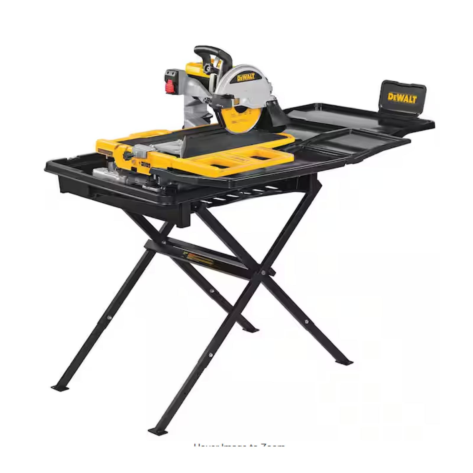 NEW! - DEWALT 10 in. High Capacity Wet Tile Saw with Stand