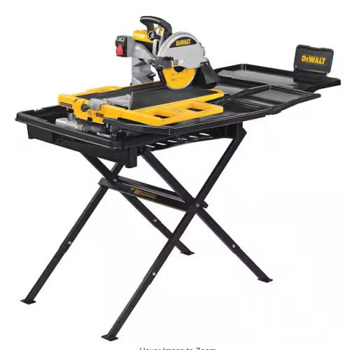 NEW! - DEWALT 10 in. High Capacity Wet Tile Saw with Stand