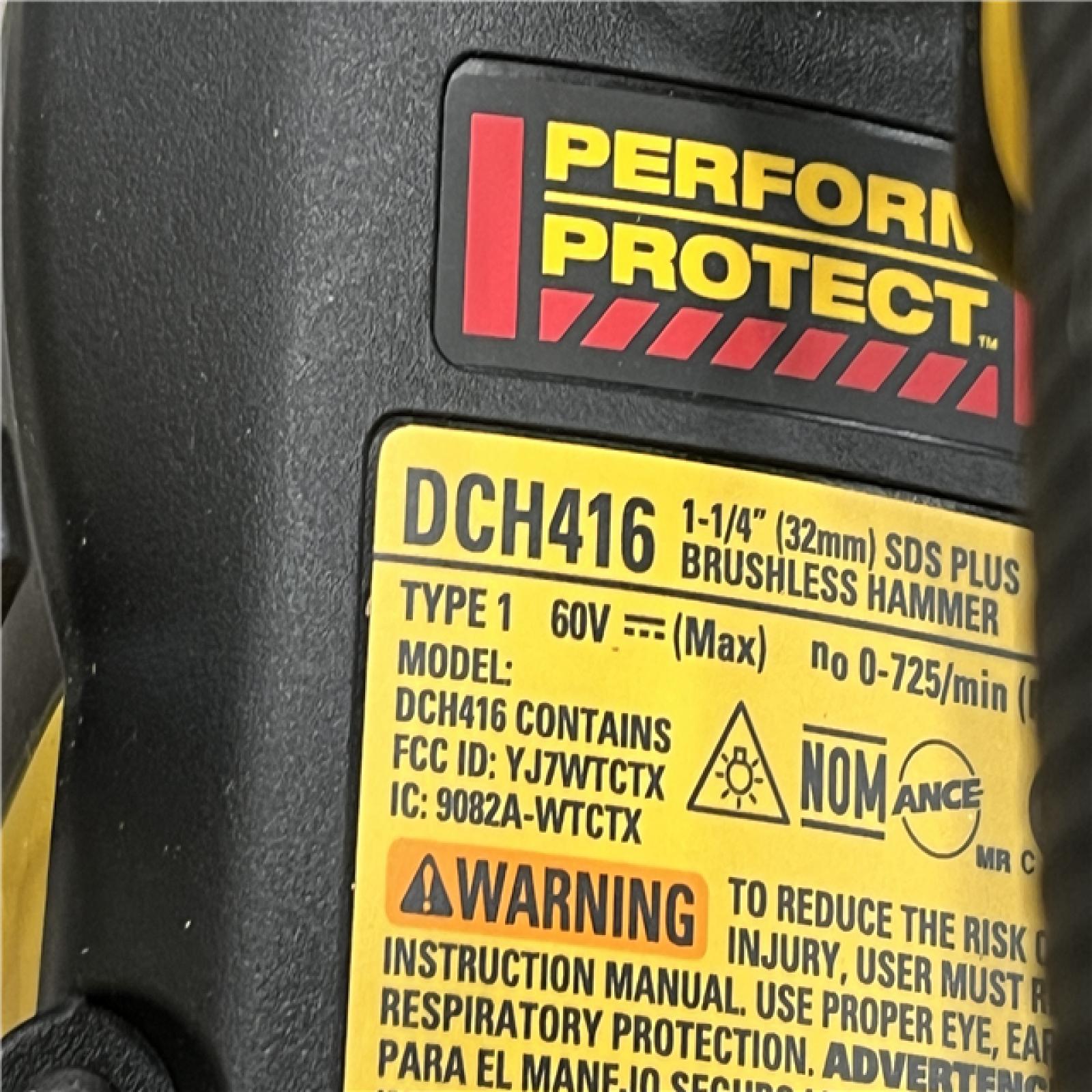 AS-IS DEWALT FLEXVOLT 60V MAX Cordless 1-1/4 in. SDS Plus Rotary Hammer (Tool Only)