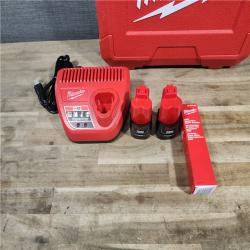 HOUSTON LOCATION - AS-IS Milwaukee M12 12-Volt Lithium-Ion Cordless PEX Expansion Tool Kit with (2) 1.5 Ah Batteries, (3) Expansion Heads and Hard Case