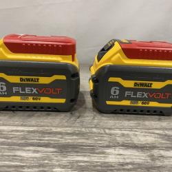 AS-IS DEWALT FLEXVOLT 20V/60V MAX Lithium-Ion 6.0Ah Battery Pack (2 Pack)