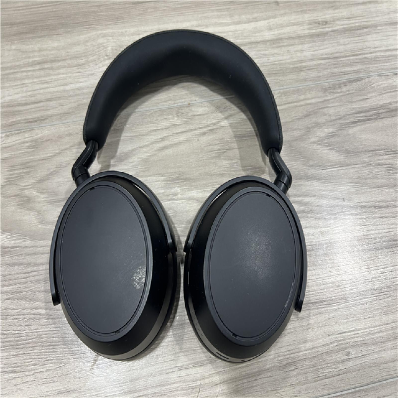 AS-IS Sennheiser - MOMEMTUM 4 Wireless Adaptive Noise-Canceling Over-The-Ear Headphones - Black