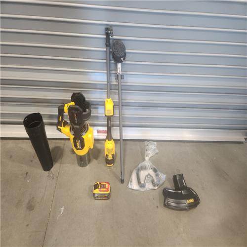 AS-IS- FLEXVOLT 60V MAX Cordless Battery Powered String Trimmer & Blower Combo Kit with (1) FLEXVOLT 3 Ah Battery & Charger