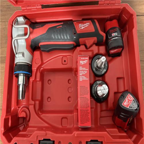 California AS-IS Milwaukee M12 Pex Expander Kit, includes (2) Batteries & Hard Case