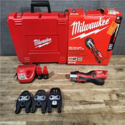 HOUSTON LOCATION - AS-IS M12 12-Volt Lithium-Ion Force Logic Cordless Press Tool Kit (3 Jaws Included) with Two 1.5 Ah Battery and Hard Case