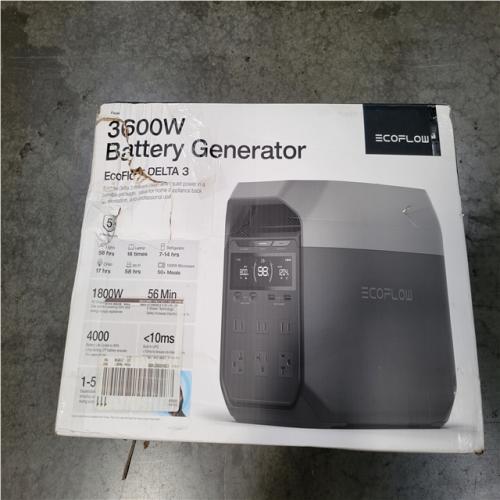 CALIFORNIA AS-IS ECOFLOW 3600-WATT DELTA 3 GENERATOR