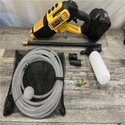AS-IS DEWALT 20V MAX 550 PSI 1.0 GPM Cold Water Cordless Battery Power Cleaner with 4-Nozzles (Tool Only)