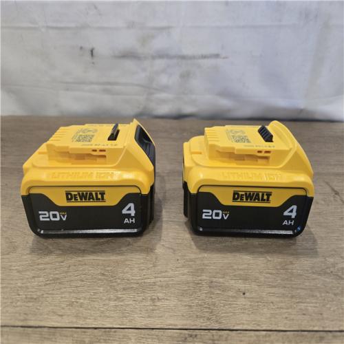 AS-IS DEWALT 20V MAX Premium Lithium-Ion 4.0Ah Battery Pack (2 Pack)