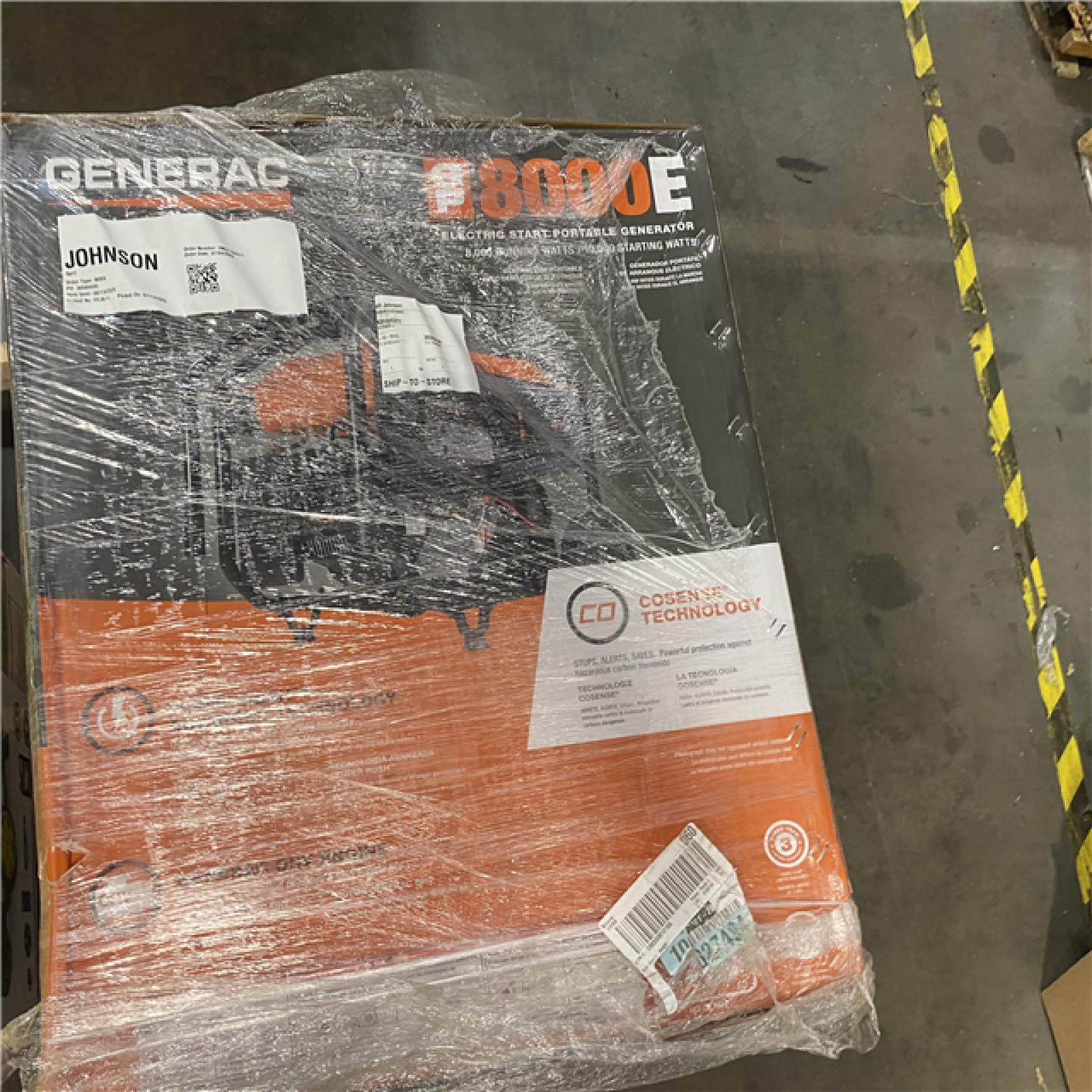 Dallas Location - As-Is Generac GP8000E Generator