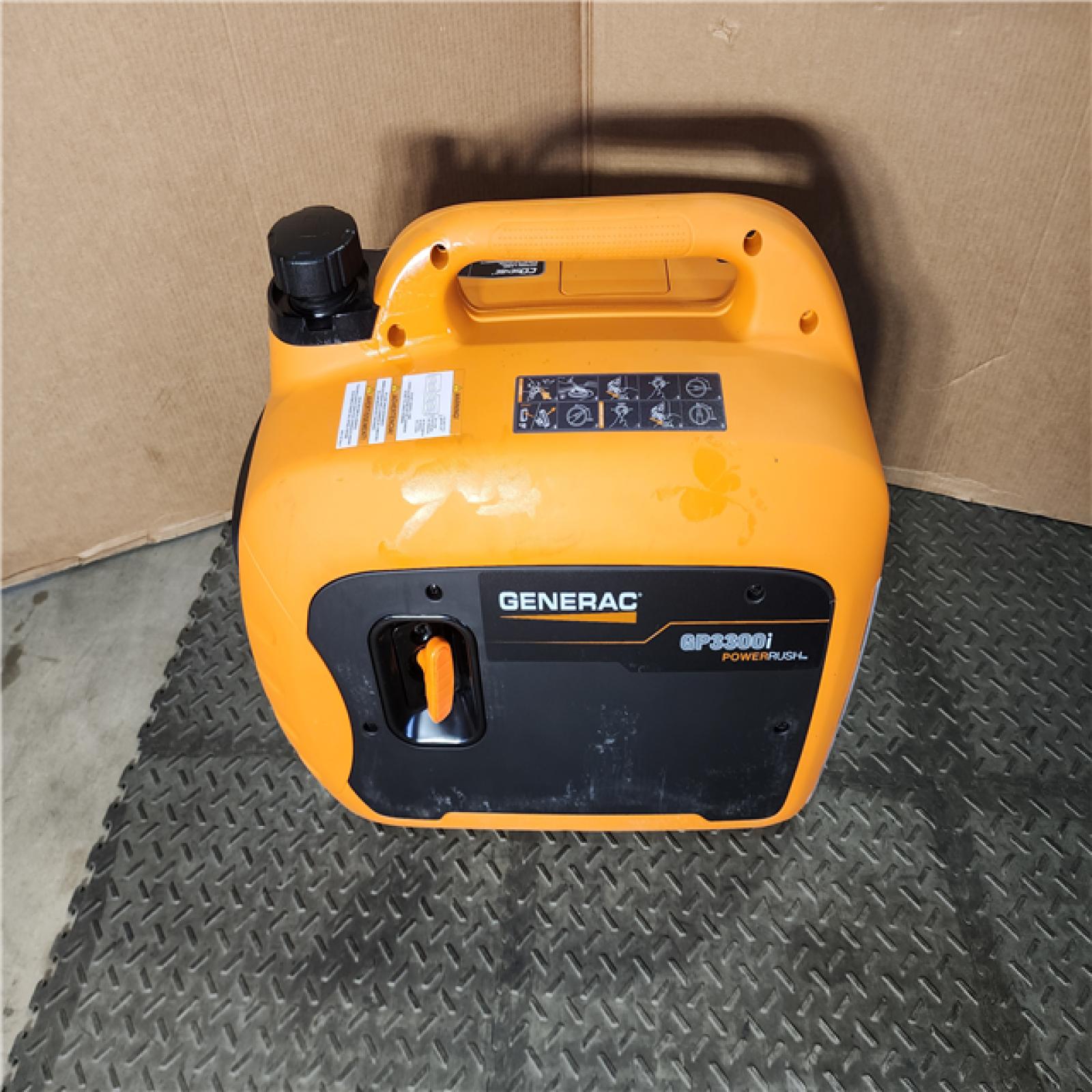 HOUSTON LOCATION - AS-IS Generac 7153 GP3300i 3 300-Watt Gas-Powered Portable Inverter Generator