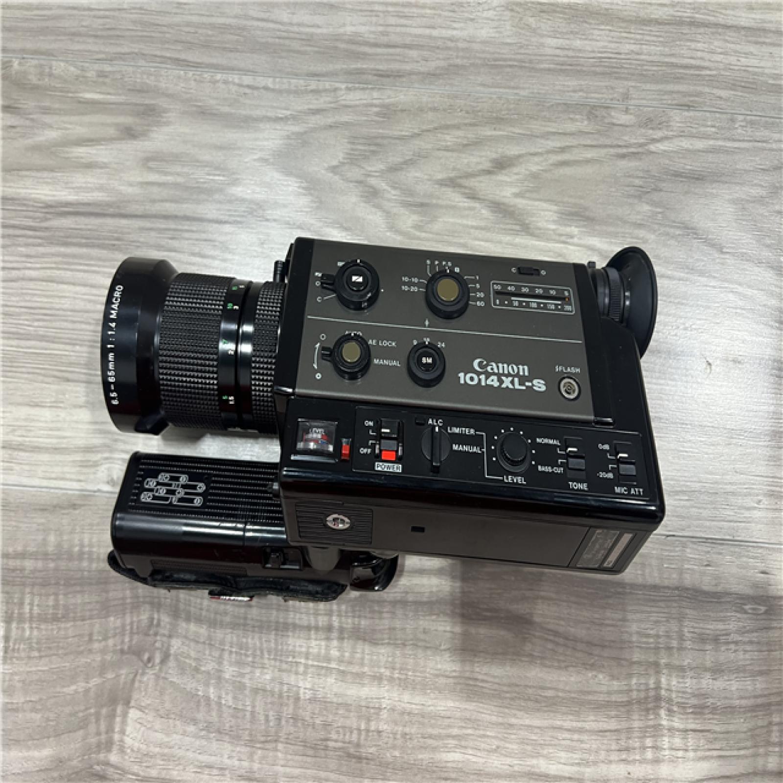 AS-IS Canon 1014XL-S Super 8 Movie Camera with Zoom Lens C-8 1.4/6.5-65mm Macro