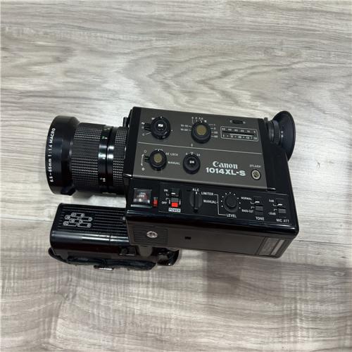 AS-IS Canon 1014XL-S Super 8 Movie Camera with Zoom Lens C-8 1.4/6.5-65mm Macro