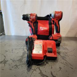 AS-IS- Milwaukee M18 Compact Brushless 2-Tool Combo Kit