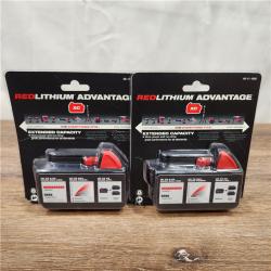 NEW! Milwaukee M18 18-Volt Lithium-Ion XC Extended Capacity 5.0Ah Battery Pack	  ( 2 UNITS)