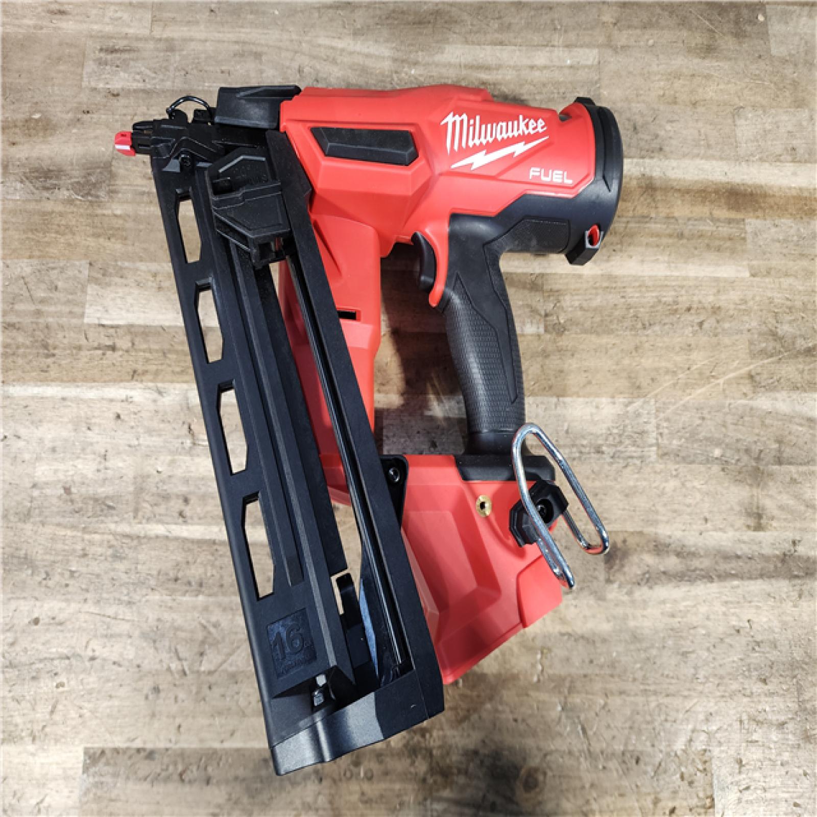 HOUSTON LOCATION - AS-IS (APPEARS LIKE NEW) Milwaukee FUEL 18-Volt Lithium-Ion Brushless Cordless Gen II 16-Gauge Angled Finish Nailer (Tool-Only)