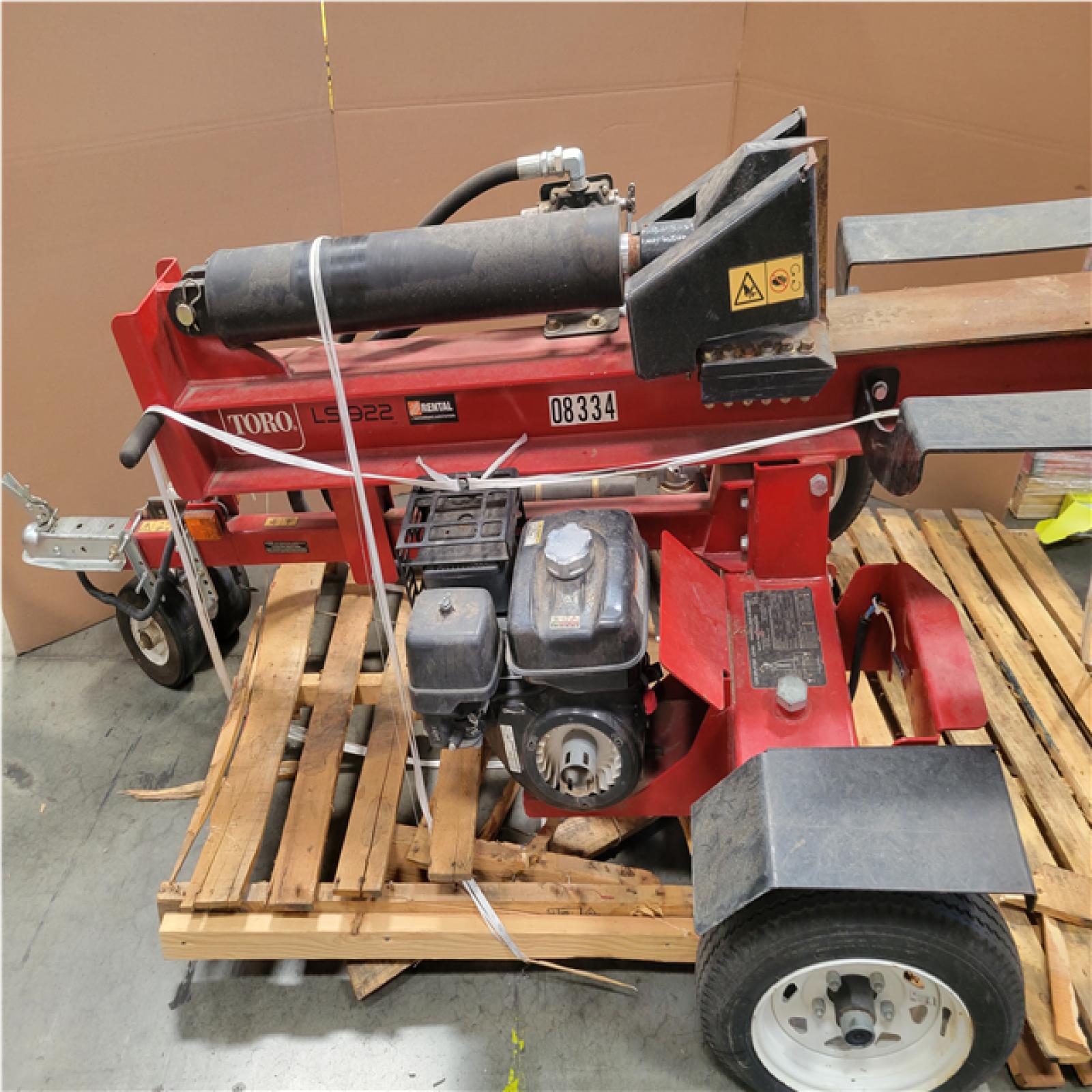 CALIFORNIA AS-IS TORO LOG SPLITTER