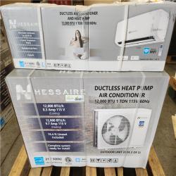 Phoenix NEW Hessaire DIY 22 SEER2 12 000 BTU Wi-Fi 1-Ton Ductless Mini Split Air Conditioner and Heat Pump Variable Speed Inverter-115-Volt (SEALED)