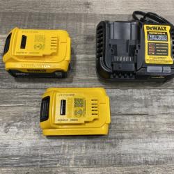 AS-IS DEWALT 20V MAX Lithium-Ion Battery Kit with 5.0Ah and 2.0Ah Battery and Charger