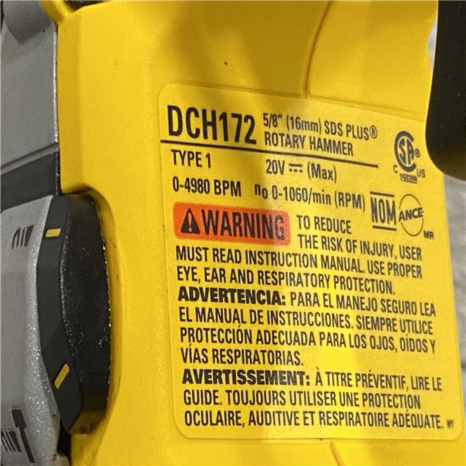 AS-IS DEWALT ATOMIC 20V MAX Cordless Brushless Ultra-Compact 5/8 in. SDS Plus Hammer Drill (Tool Only)