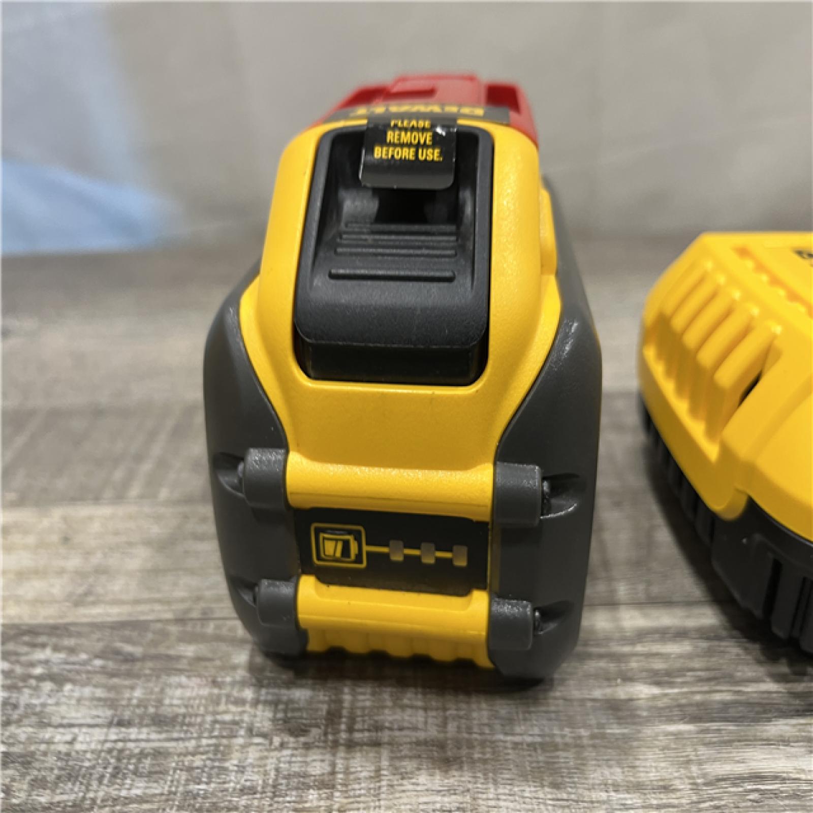AS-IS DEWALT 20V/60V MAX FLEXVOLT Lithium-Ion 9.0Ah Battery and Charger Starter Kit
