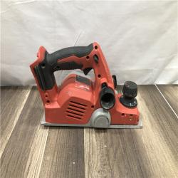 AS-IS Milwaukee M18 18V Lithium-Ion Cordless 3-1/4 in. Planer (Tool-Only)