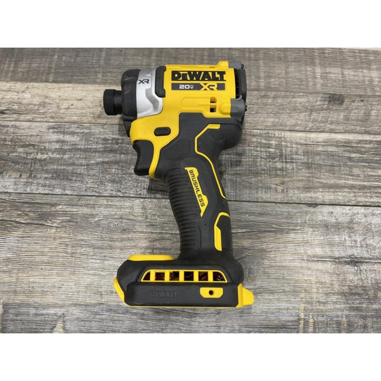 AS-IS DEWALT 20V MAX XR Lithium-Ion Brushless Cordless 3-Speed High Torque 1/4 in. Impact Driver Kit