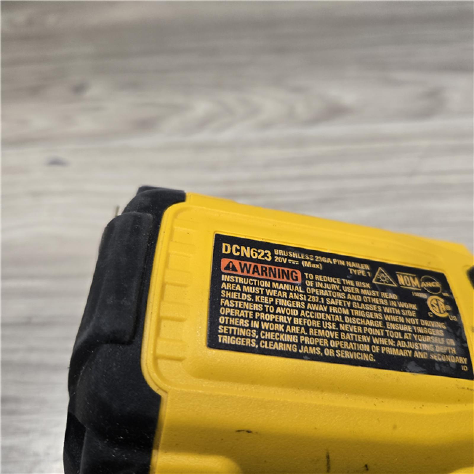 AS-IS DeWalt DCN623D1 20V MAX Atomic Compact Cordless Pin Nailer Kit