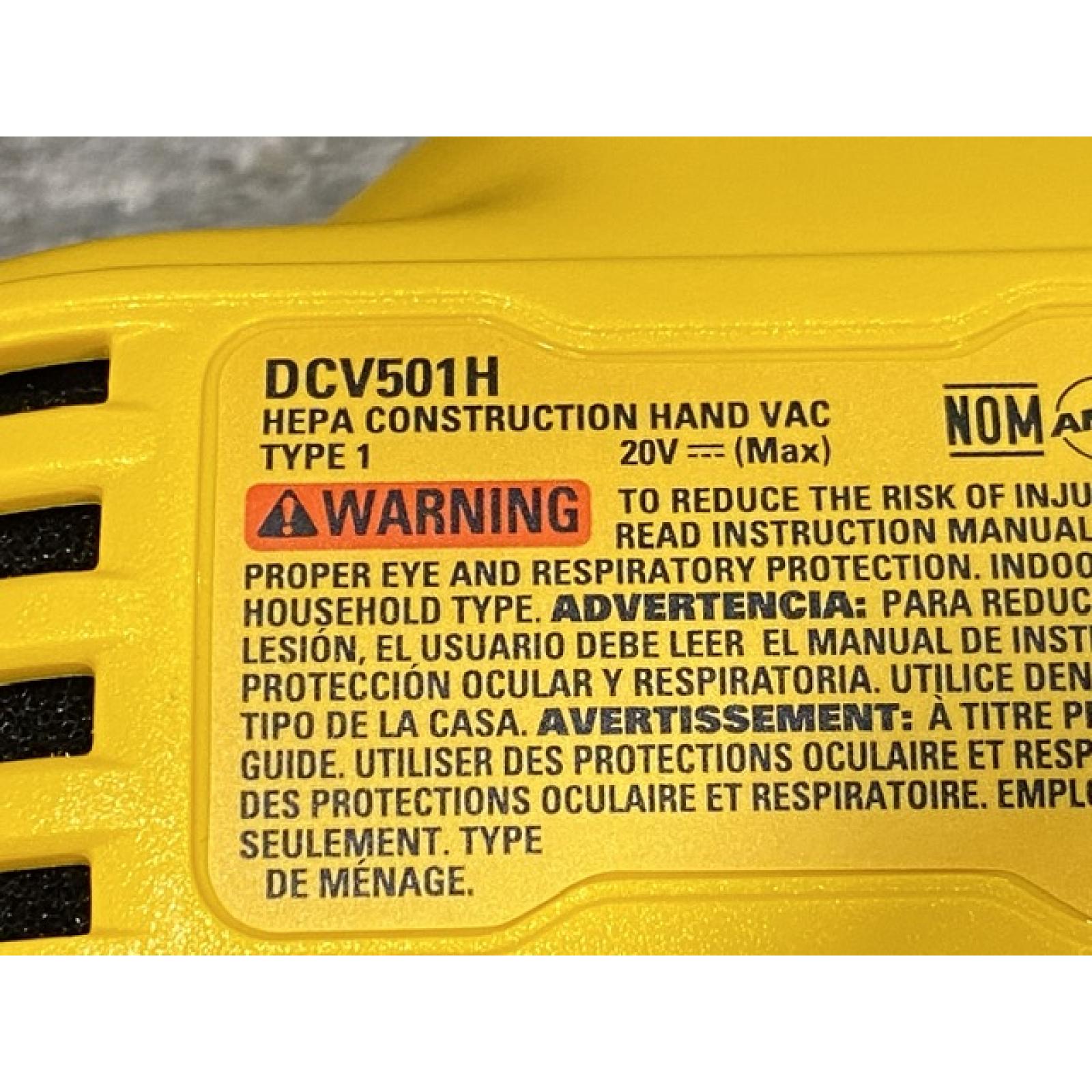 AS-IS DEWALT Bagless 20V MAX Stick Cordless General Dirt Filter Handheld Vacuum (Tool Only)