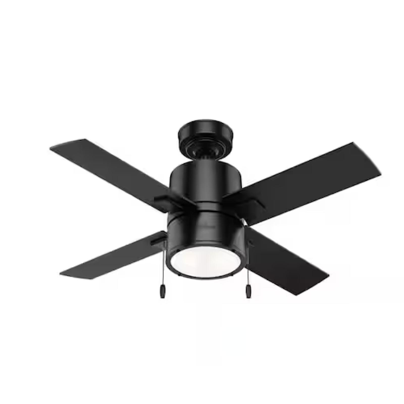 DALLAS LOCATION- NEW!- Hunter Beck 42 in. LED Indoor Matte Black Ceiling Fan PALLET (55 UNITS)