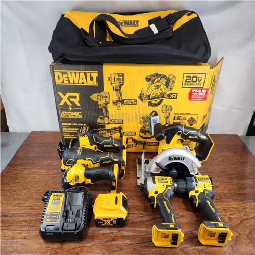 AS-IS DEWALT 20-Volt MAX Lithium-Ion Brushless Cordless (6-Tool) Combo Kit