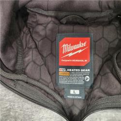 AS-IS- Women's Large M12 12-Volt Lithium-Ion Cordless Gray Heated Jacket Hoodie Kit