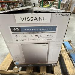 CALIFORNIA NEW VISSANI MINI REFRIGERATOR 43 CU. FT. STAINLESS STEAL FINISH